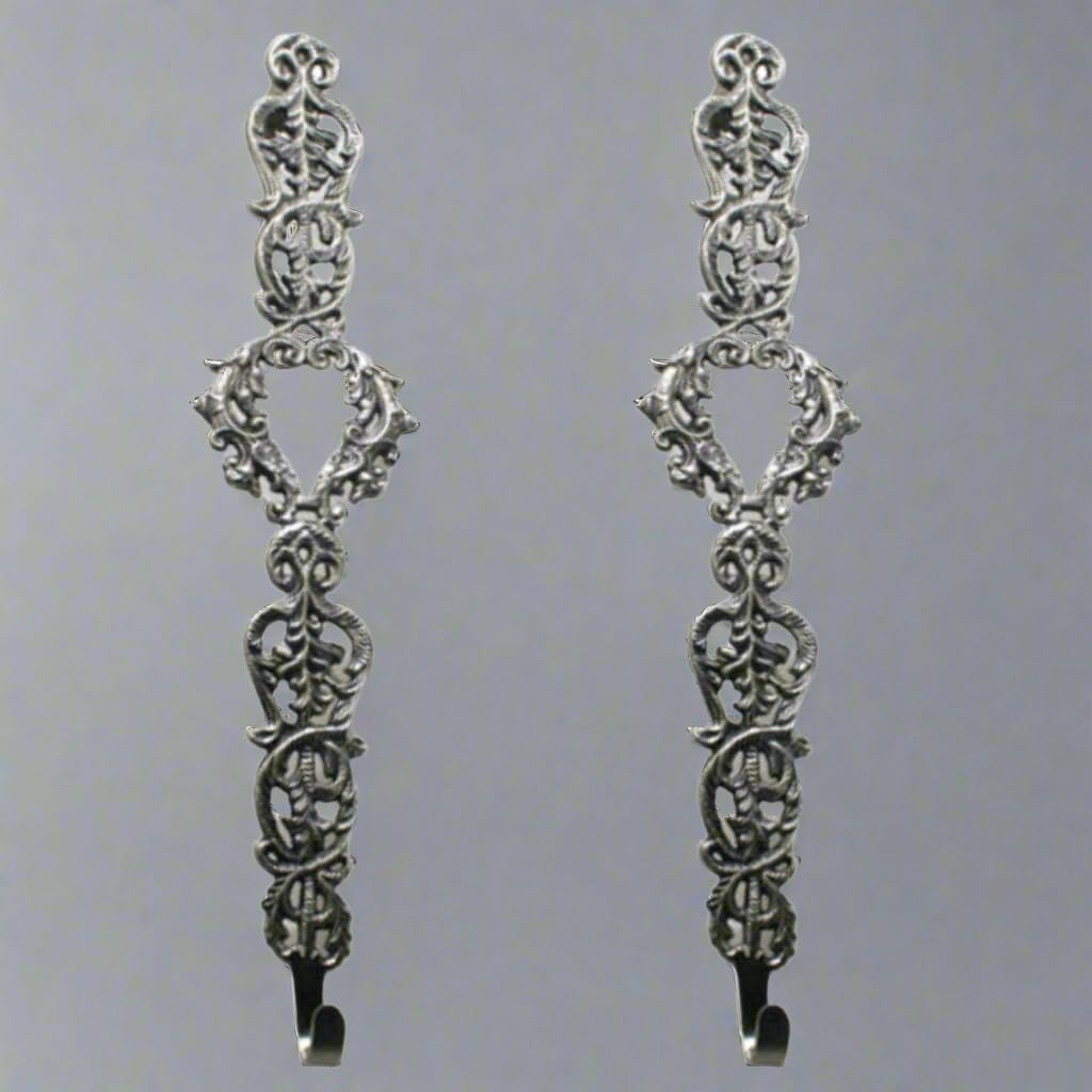 Liards Pewter 15 H Victorian Wreath Hanger Set of 2