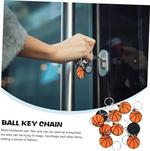 BESPORTBLE Sports Keychain with Racket Holder and Baseball Bowling Display