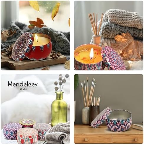 MENDELEEV STYLE 45 Oz Candle Tin Set 24 pcs