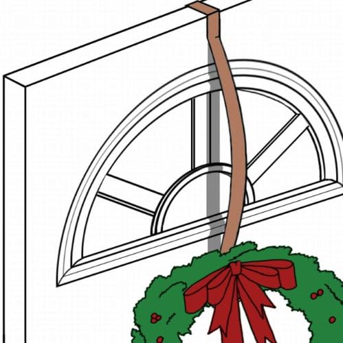 Haute Decor Pewter Holly Wreath Hanger