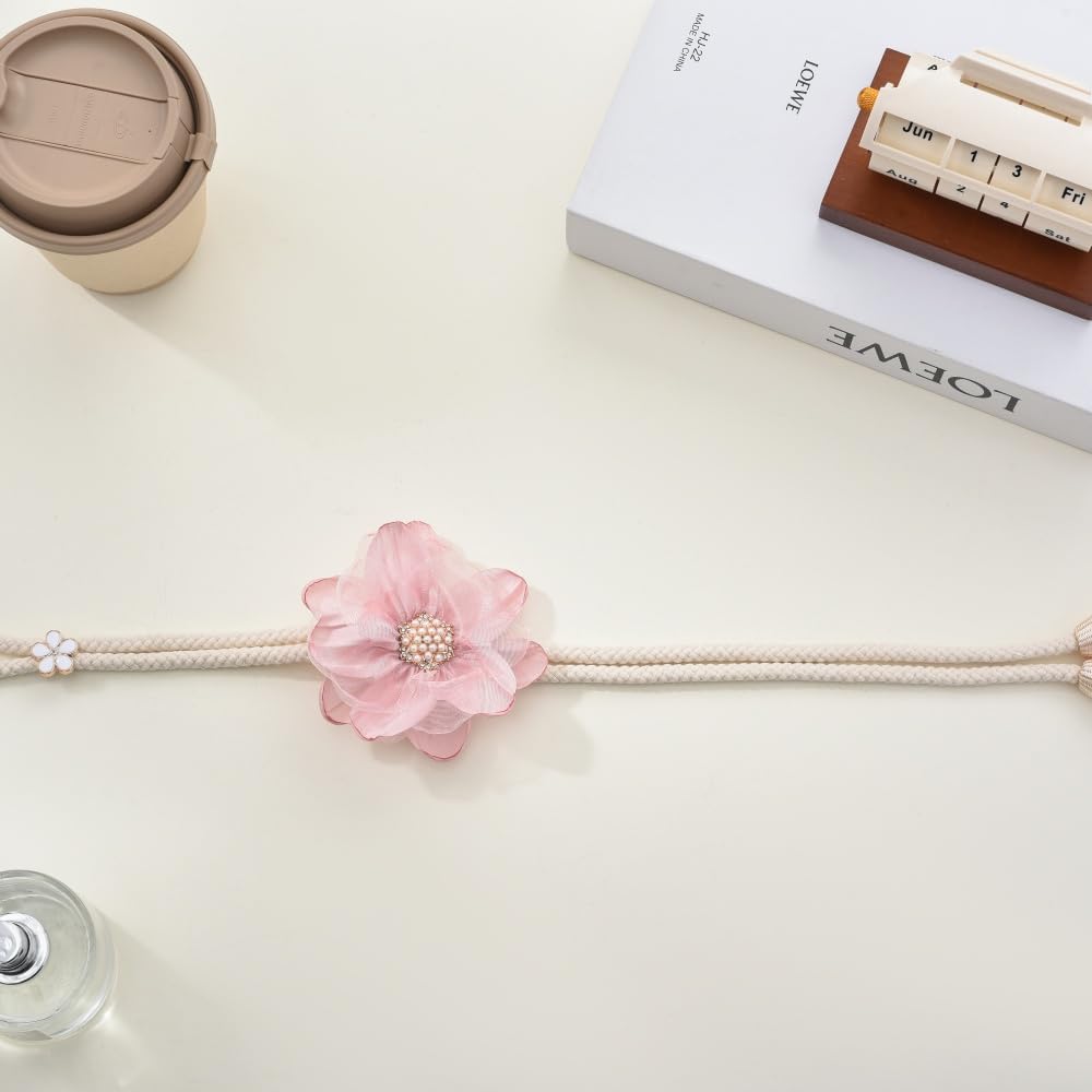 SUQ I OME Lotus Flower Curtain Tiebacks Pink