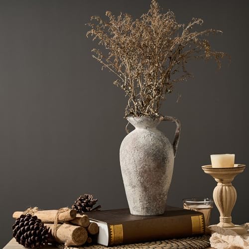 LUKA Ceramic Rustic Farmhouse Vase 925 Inch