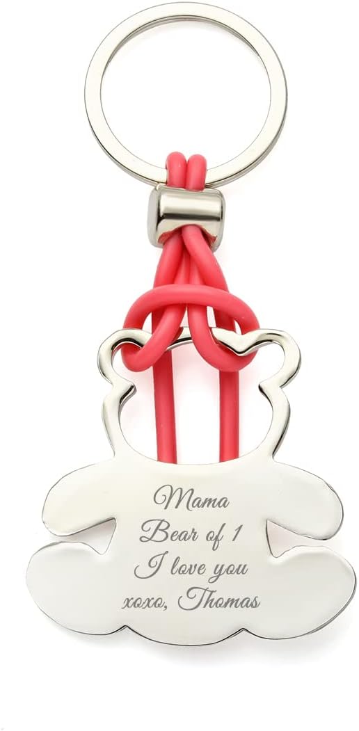 10 Pack Teddy Bear Custom Keychains Baby Shower Favors 1
