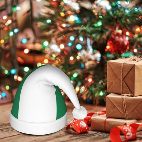 Nigeria Flag Christmas Hat with LED Lights