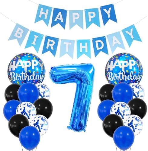 ISTOVO 7th Birthday Balloon Decorations for Kids