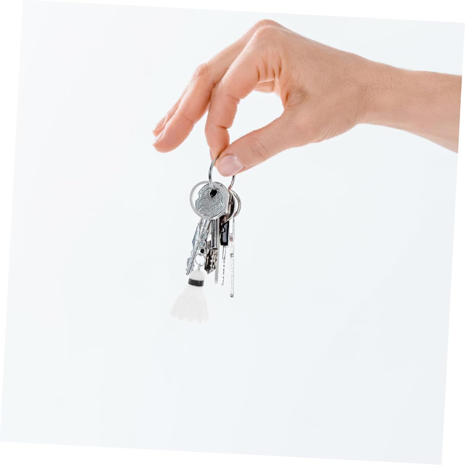 VICASKY 12pcs Mini Badminton Keychains Cute Sports Accessories