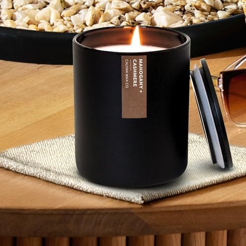 Calyan Wax Candle Mahogany Cashmere 75 Hour Burn