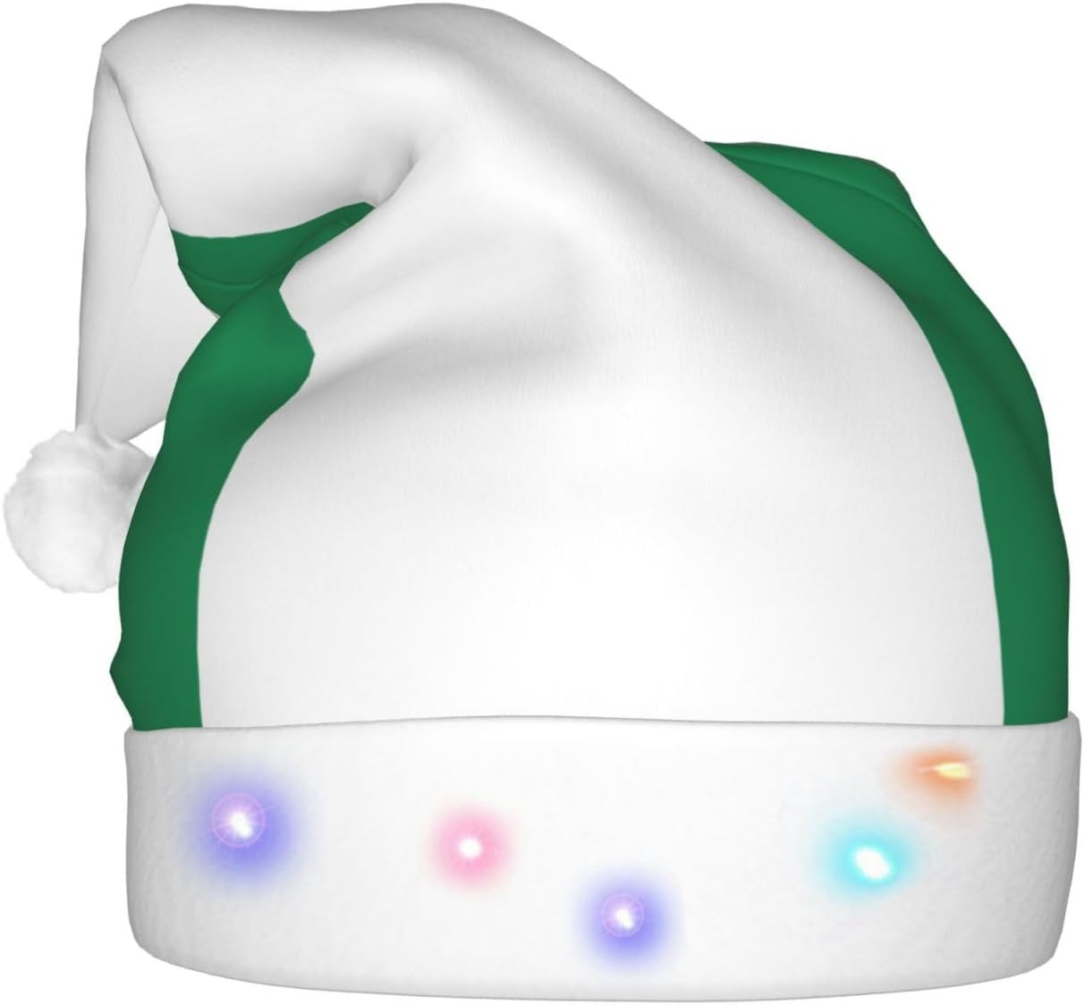 Nigeria Flag Christmas Hat with LED Lights