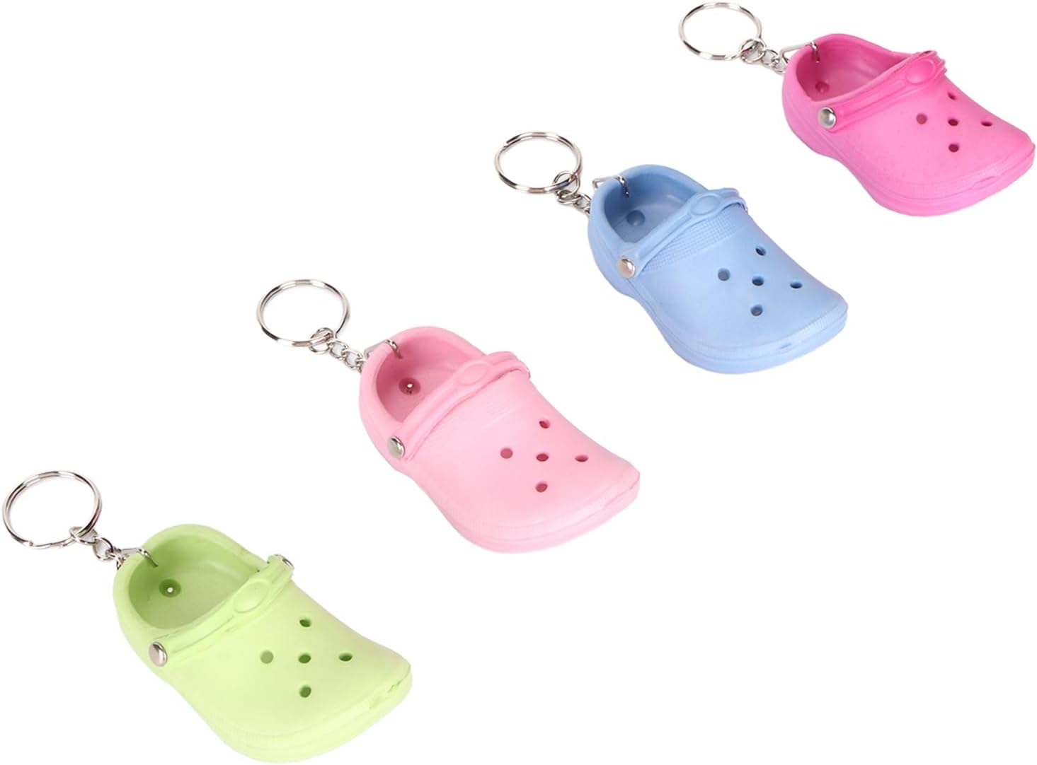 Silicone Slipper Key Chains 20pcs Pack Cute Decor