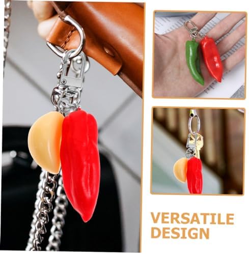 Chili Keychain Stylish Keychain for Car Keys and Bags