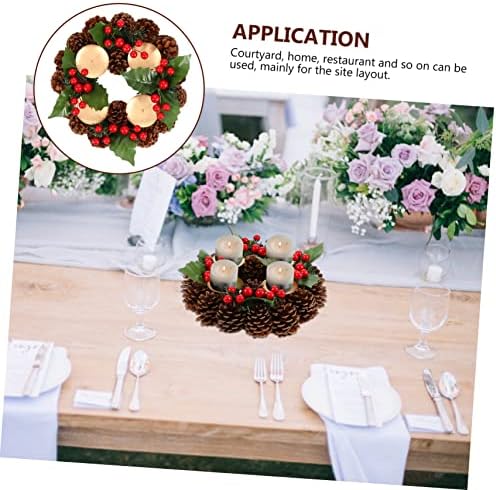Zerodeko Christmas Wreath Candle Holder
