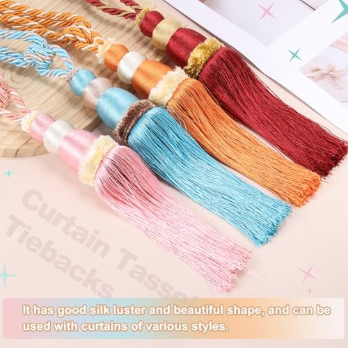 PATIKIL Pink Gourd Shape Curtain Tiebacks 2 Pack