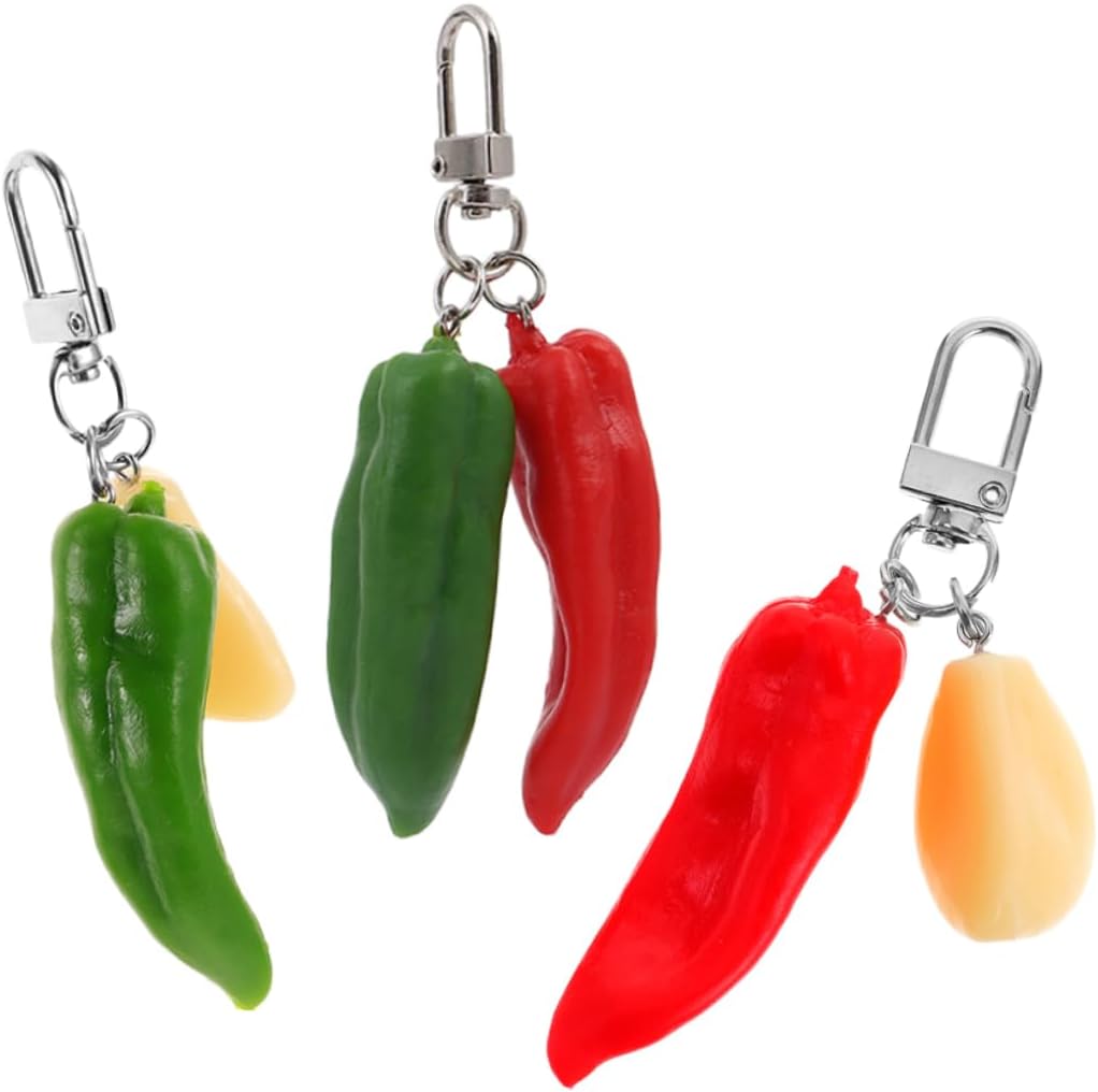 GALPADA Chili Keychain Key Ring for Car Keys