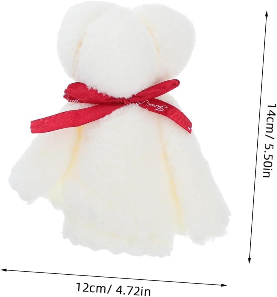 Baptism Party Favors Bear Towel Keychain Set