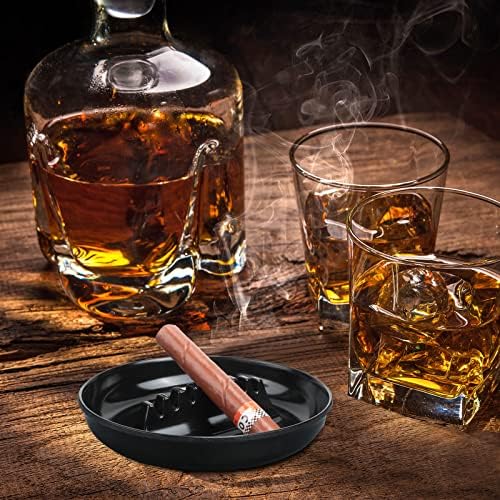Reginary 12 Pcs Round Plastic Ashtray Set
