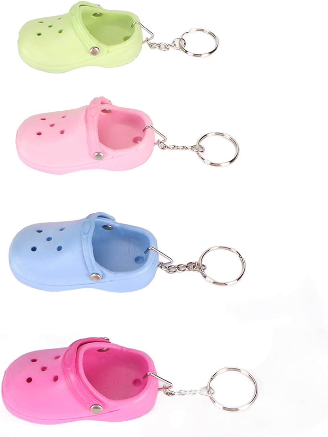 Silicone Slipper Key Chains 20pcs Pack Cute Decor