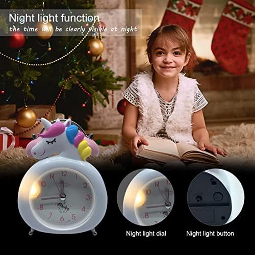 HASMI Unicorn Alarm Clock for Kids with LED Display