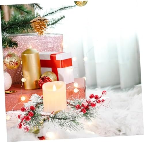 Christmas Candle Wreath for Holiday Pillar Candles