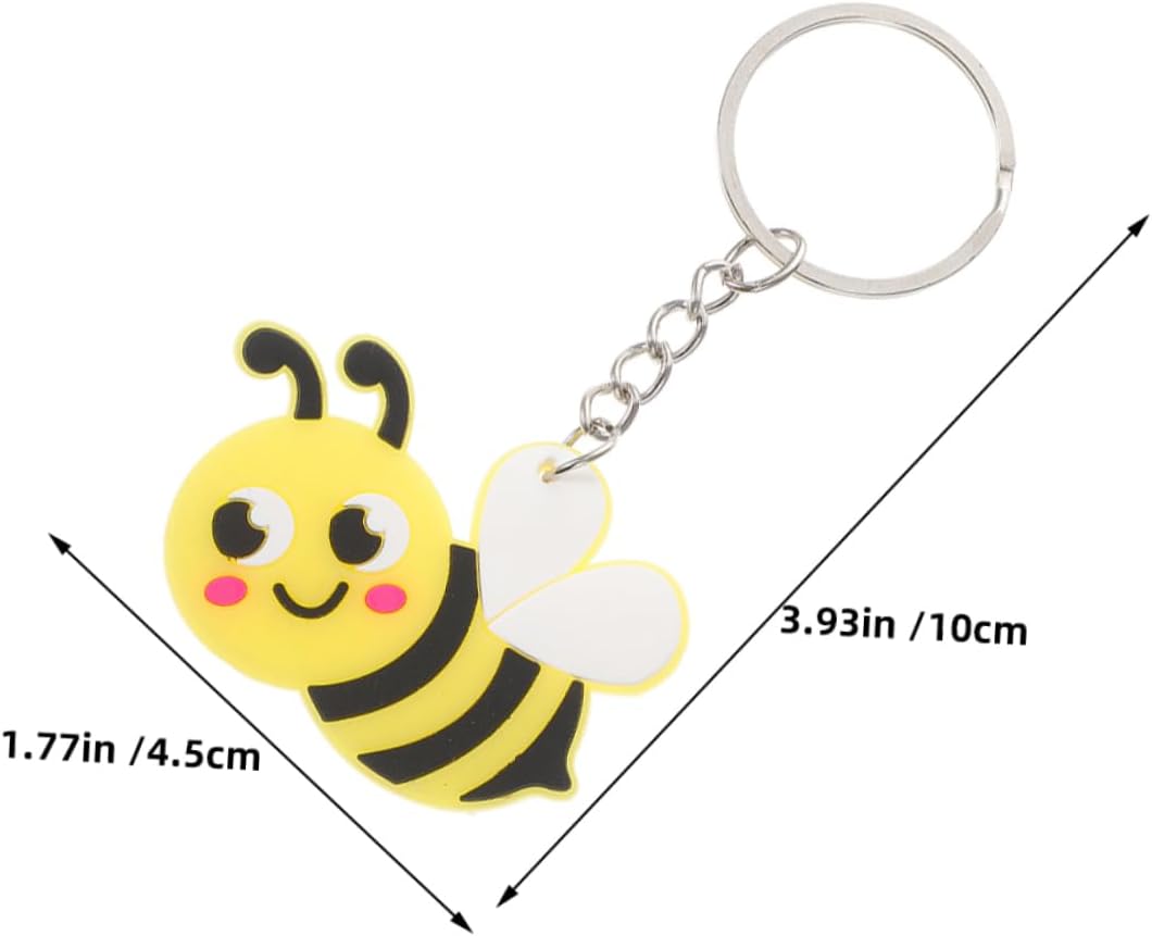 20Pcs Cute Bee Keychains for Backpack Charms and Party Favors
