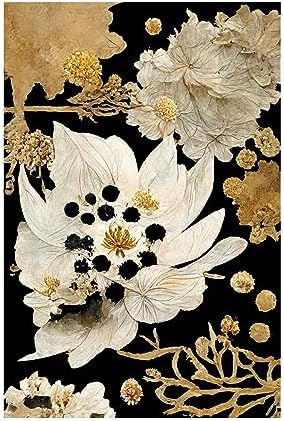 Trademark Fine Art Canvas Wall Art - Treechild Beige Dry Flowers 22x32 Inches