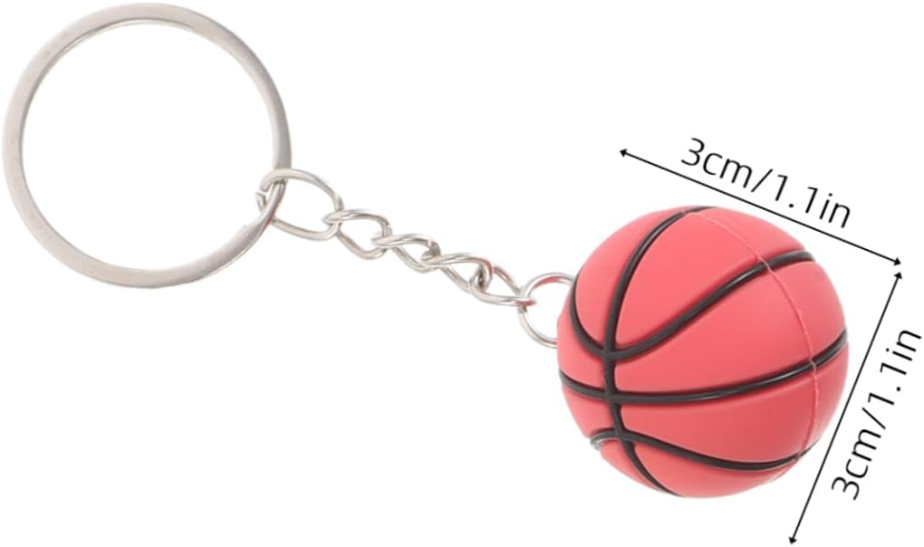 VICASKY 10pcs Sports Ball Keychains Set