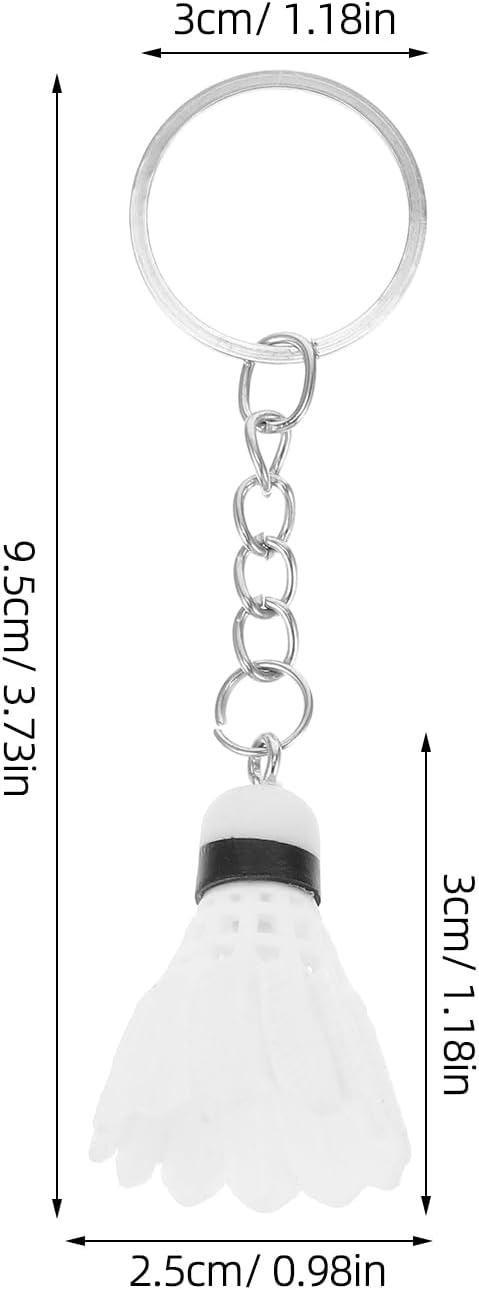 LOGOFUN 24PCS Mini Shuttlecock Keychain Pack
