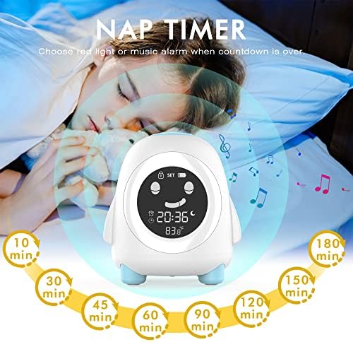 Kids Alarm Clock with Night Light and Sound