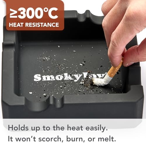 SmokyJoy Windproof Cigar Ashtray with Lid