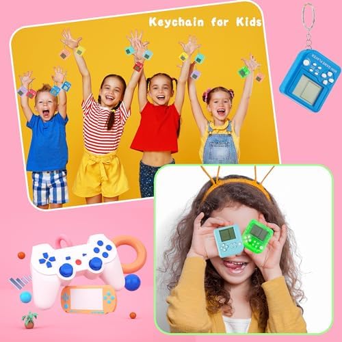 30 Pack Mini Video Game Keychains for Gifts and Parties
