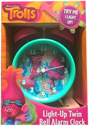 Dreamworks Trolls Alarm Clock with Poppy and Cooper Light