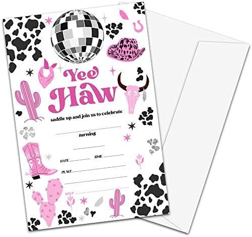 NYCTUG Cowgirl Birthday Party Invitation Cards
