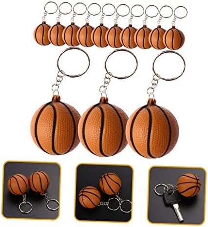 24Pcs Basketball Keychains Durable Key Holders with Cute Designs for Adults