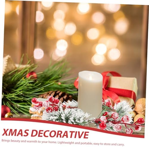 Christmas Candle Wreath for Holiday Pillar Candles