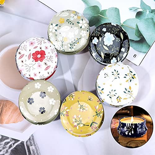 Rolin Roly 12Pcs Mini Aluminum Candle Travel Tins with Lids