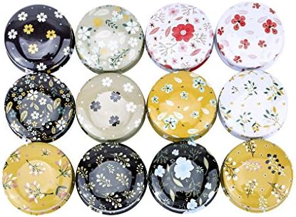 Rolin Roly 12Pcs Mini Aluminum Candle Travel Tins with Lids