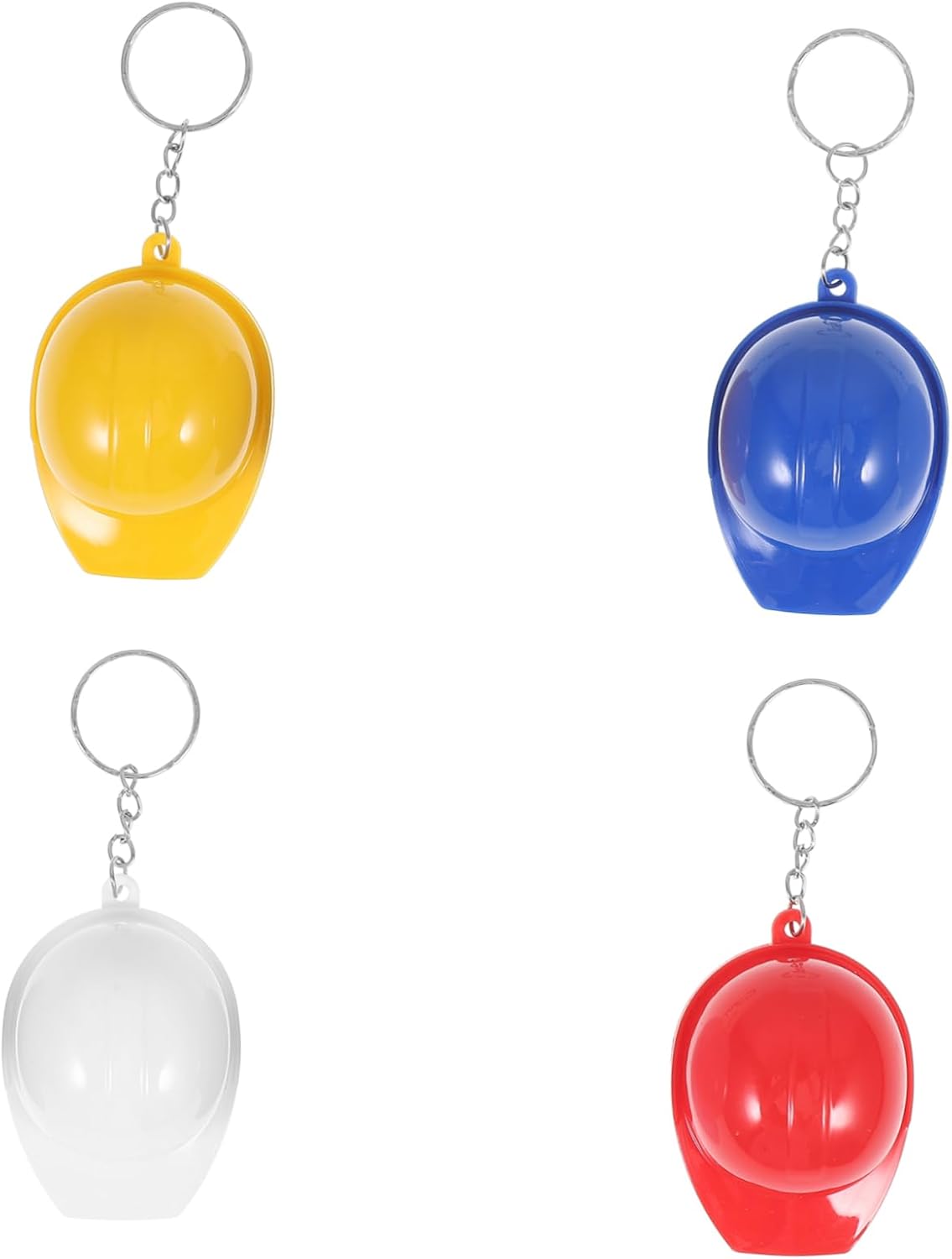 20 Pcs Zinc Alloy Construction Helmet Bottle Opener Keychain