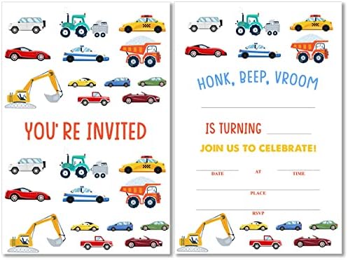 Soiceu Birthday Invitations with Envelopes Set of 20