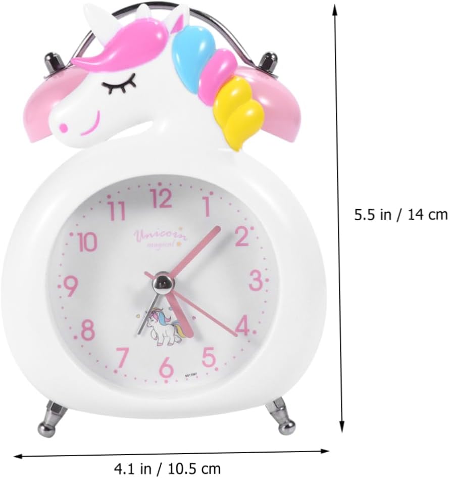 Cute Unicorn Alarm Clock with Night Light for Home