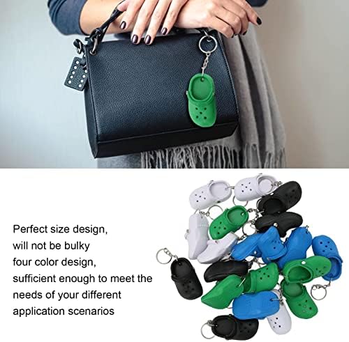20 Pcs Mini Silicone Shoe Keychains Set