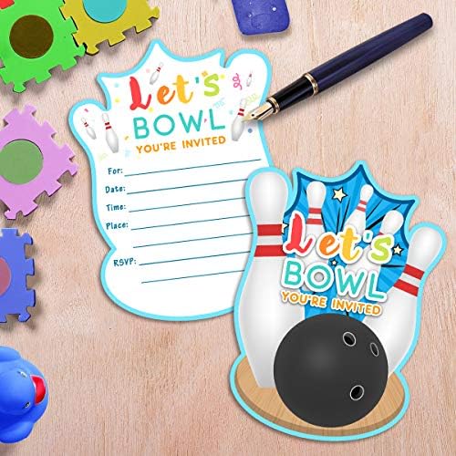 Yangmics Direct 30 Bowling Birthday Invitations with Envelopes