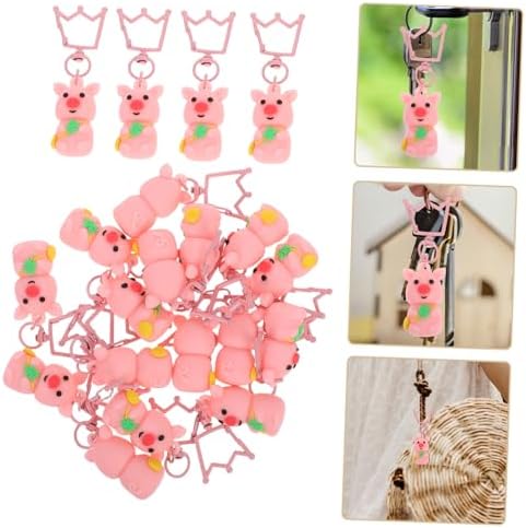 Alipis 20pcs Cute Pig Keychains for Party Favors