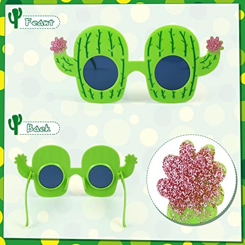 8 Pairs Cactus Mexican Theme Sunglasses for Fiesta Parties