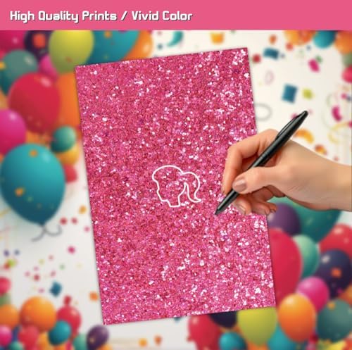 Pink Doll Birthday Party Invitation Cards