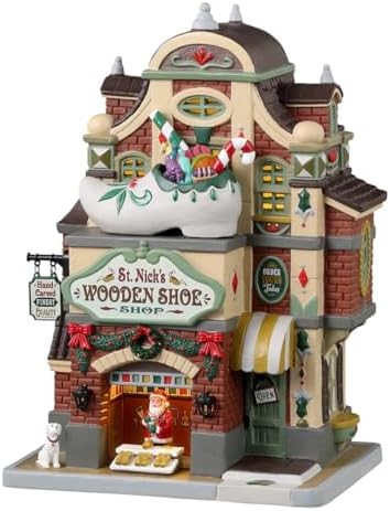Lemax Village Collection St Nicks Wooden Shoe Shop