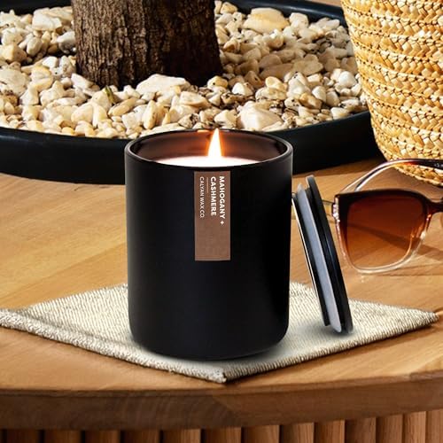 Calyan Wax Candle Mahogany Cashmere 75 Hour Burn