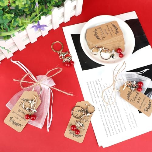 20 Set Cherry Keychains Party Favor Set