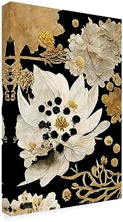 Trademark Fine Art Canvas Wall Art - Treechild Beige Dry Flowers 22x32 Inches