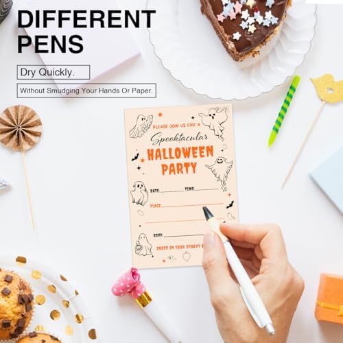 Halloween Party Invitations with Envelopes Set of 20 Double Sided
