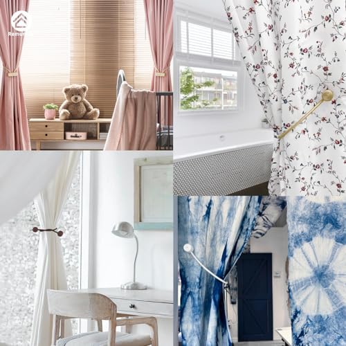 Remunkia Magnetic Curtain Holdbacks 2 Pack - Pink