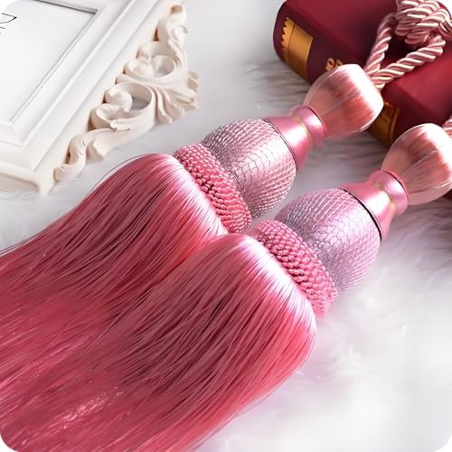 SWTOOL Pink Curtain Holdbacks Tiebacks Set of 2